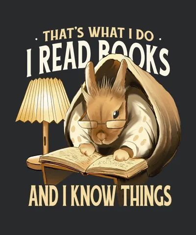 Rabbit Reading Book