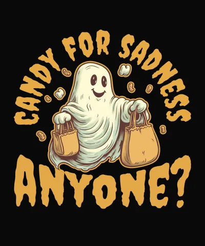 Ghost Playing Trick or Treat