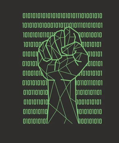 Fist over Binary Code
