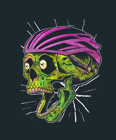 Cyclist Skull