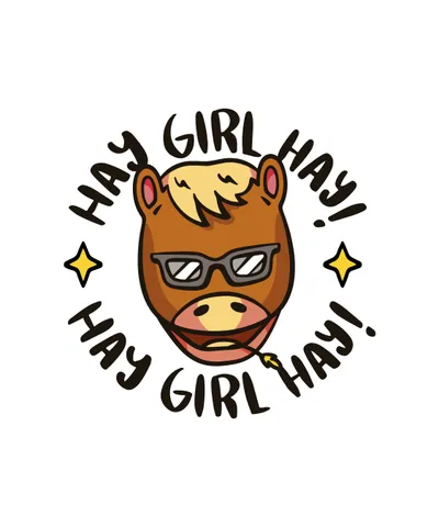 Cool Hay Girl Horse