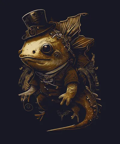 Steampunk Axolotl