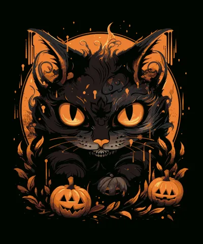Halloween Cat Pumpkins