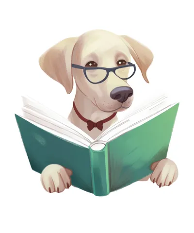 Labrador Reading Book