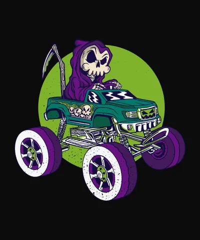 Grim Reaper in Monster Truck