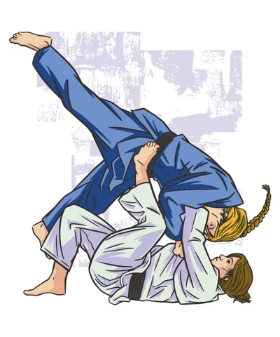 Women practicing Jiu Jitsu martial arts