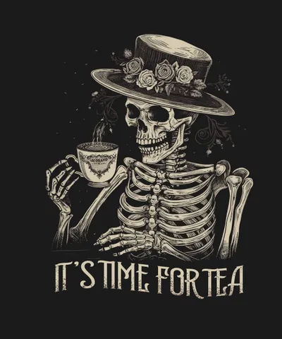 Tea Time Skeleton