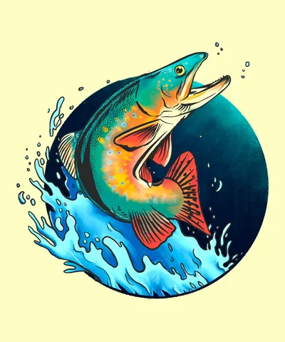 Fish Jumping Out of Water