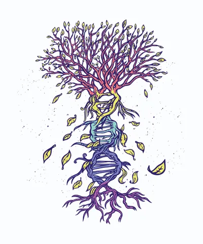 Colorful DNA Tree