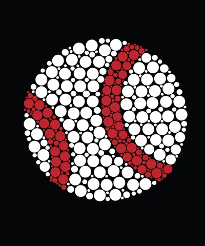 Baseball Polka Dots