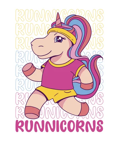 Female Unicorn Running