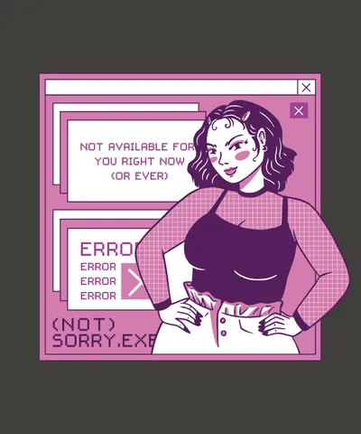 Sassy 2000s Not Available Girl