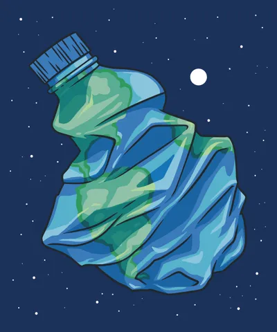 Plastic Bottle Earth Planet