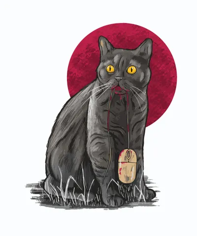 Cat with Mouse
