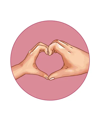 Parent and Childs Heart Hands