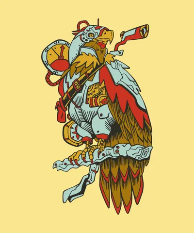 Steampunk Bird Animal