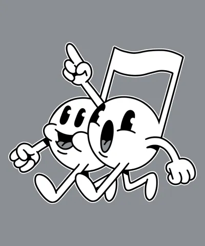 Cartoon Music Notes