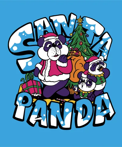 Santa Panda Christmas