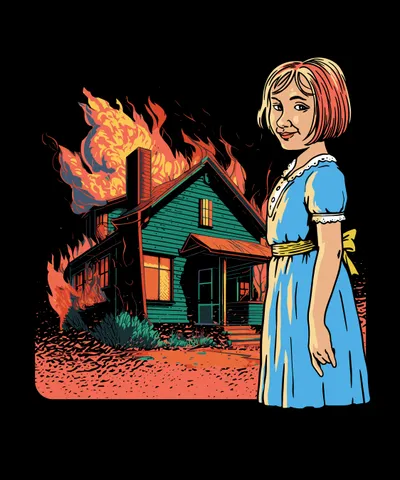Creepy House Burning Down