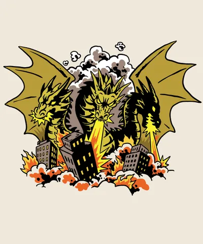Dragons Spitting Fire