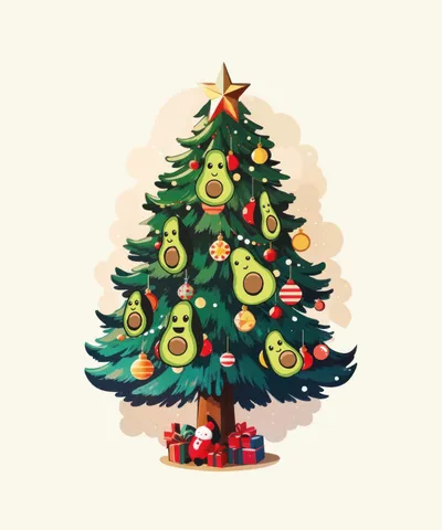 Christmas Tree Avocado