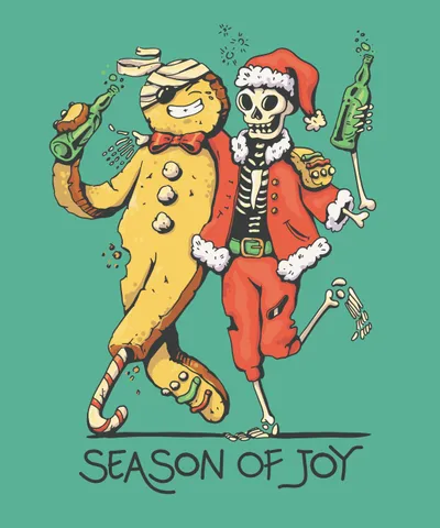 Cool Anti-Christmas Skeleton