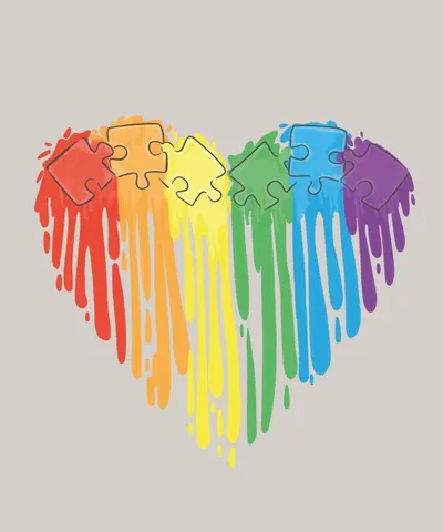 Autism Awareness Heart