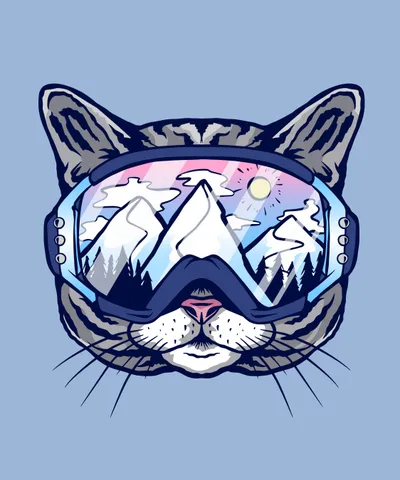 Cat Ski Glasses
