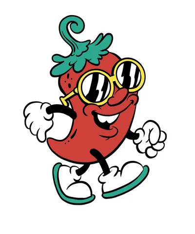 Cartoon Red Chilli Pepper