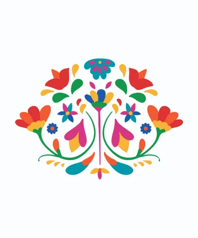 Otomi Flower Mexican Decoration